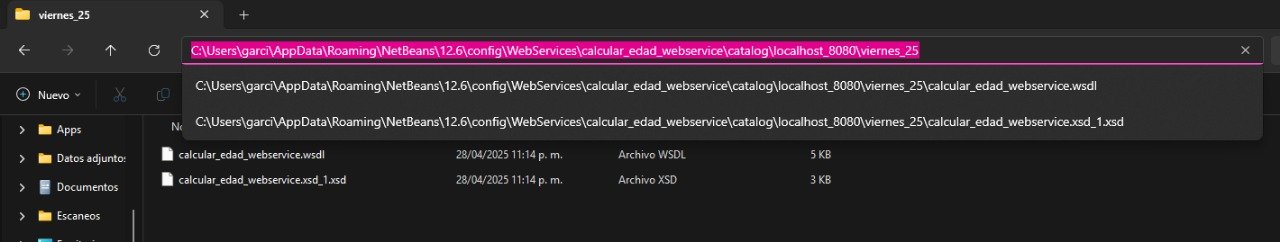 Ruta del archivo WSDL